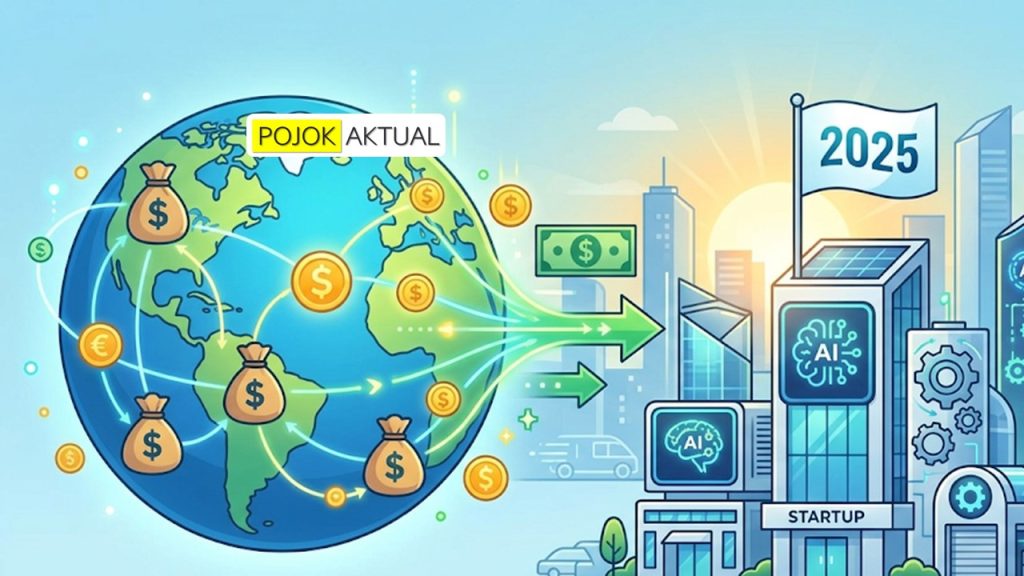 Ilustrasi investor modal ventura dan startup AI