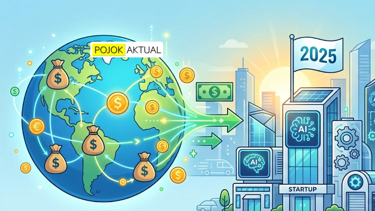 Ilustrasi investor modal ventura dan startup AI